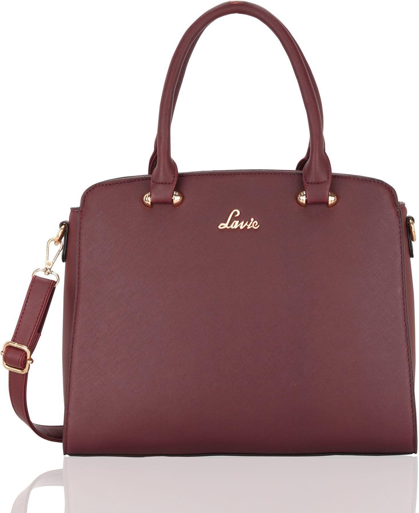 Women Maroon Satchel - Mini-image-18