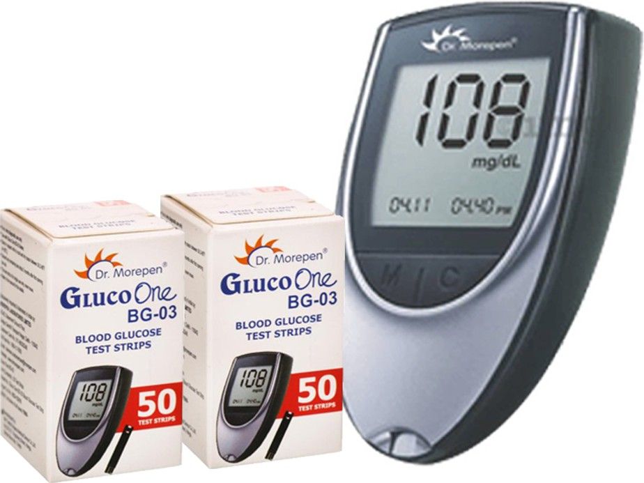 dr. morepen Healthcare Combo Pack Of Dr Morepen Glucometer with 50 and 50 Strips Only Glucometer-picture-33