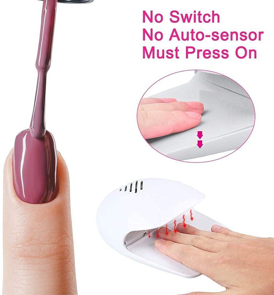 Mini Portable professional Finger Toe Nail Art Polish Paints Dryer Machine Nail Polish Dryer-image-39