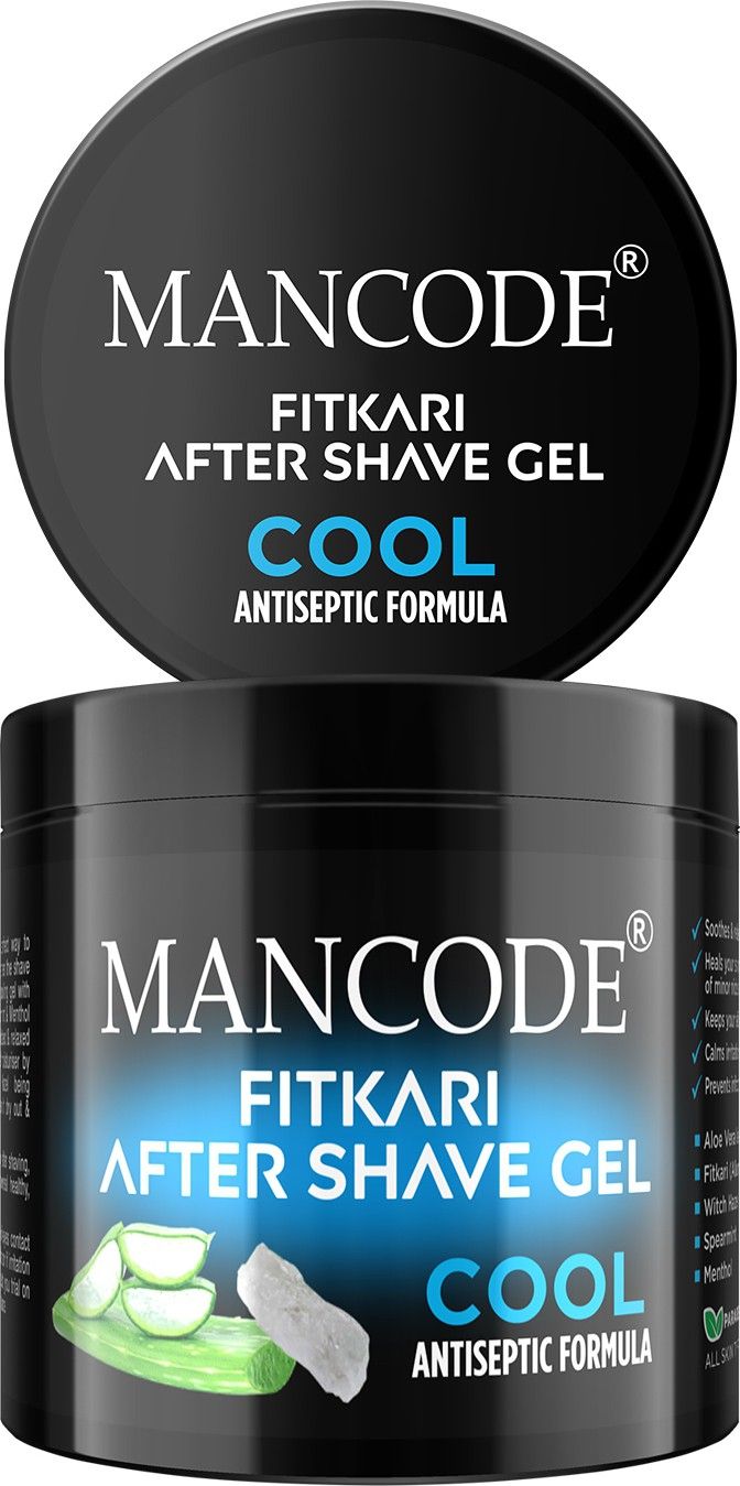 Fitkari After Shave Gel Cool Antiseptic Formula for Men 100g,, PACK OF 1-image-19