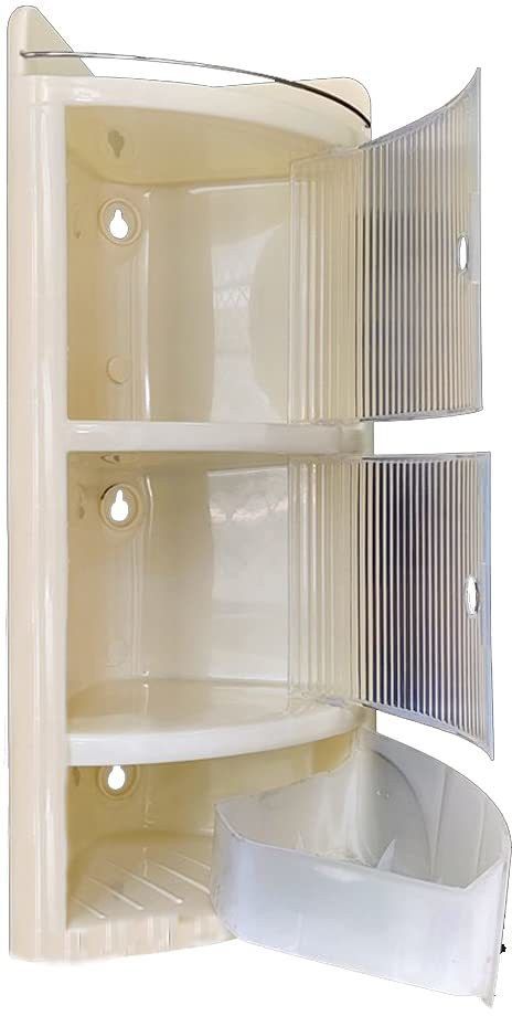 storage washbasin rack and shelf Plastic Wall Shelf-image-20