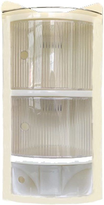 corner rack shelf organizer storage washbasin mirror cabinet Plastic Wall Shelf-image-26