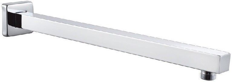Rectangular (12") Stainless Steel Shower Arm with High Quality Chrome Finish. Fixed Mount-image-18