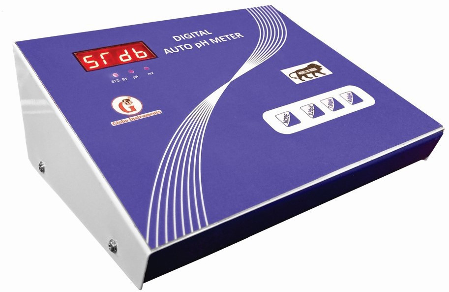 globe instruments Digital Auto pH Meter (3 Point Calibration) Digital pH Meter image 1