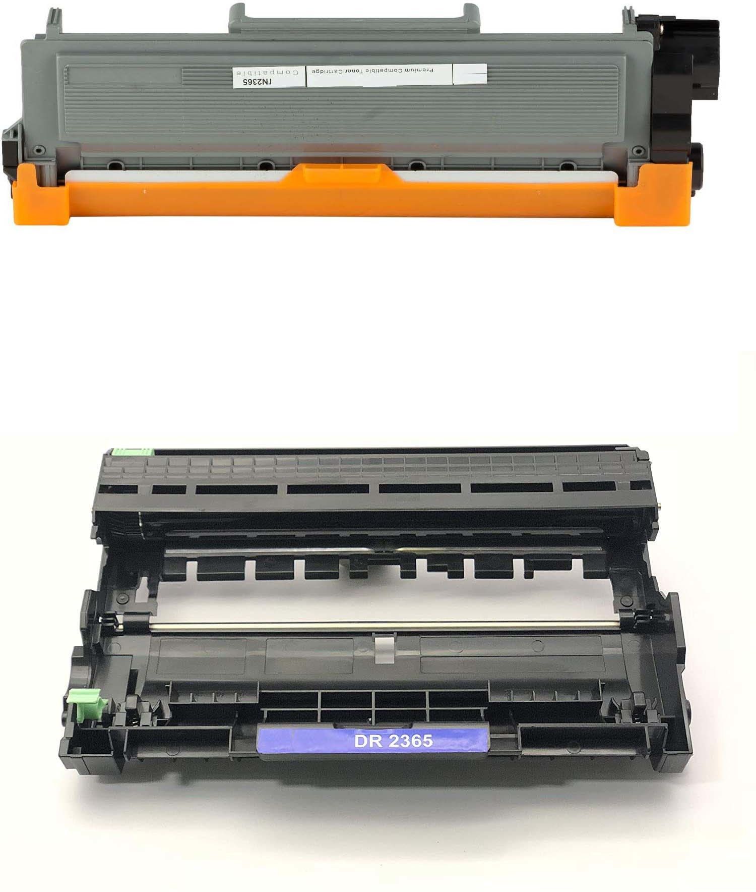 finejet tn 2365 toner cartridge+dr2365 drum unit combo for use in brother hl-l2321d black ink toner