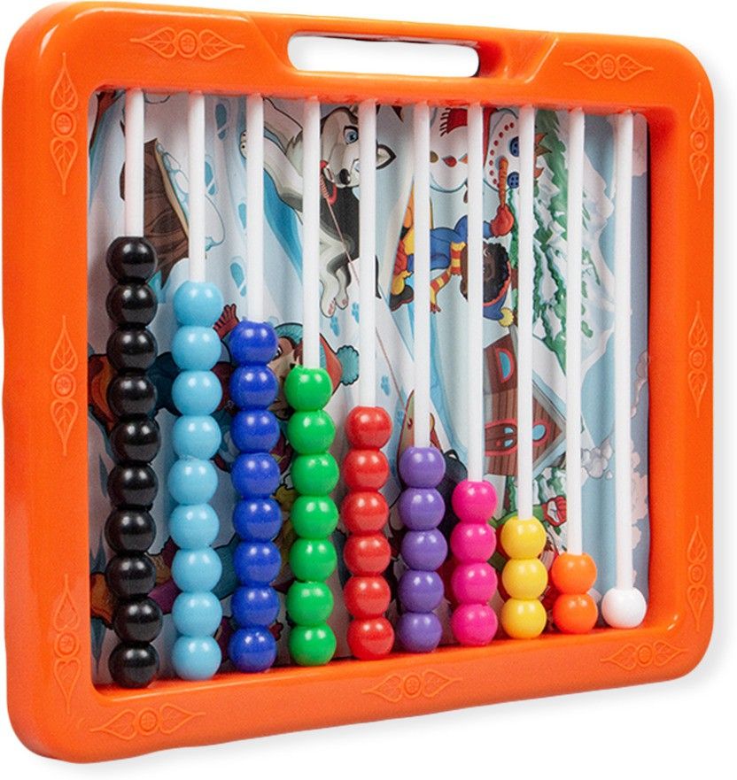 2 In 1 Counting Slate with Beads & Black board on the back-image-16