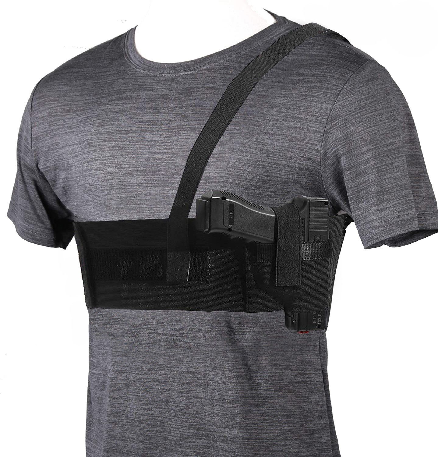 Shoulder or Waistband Holster Universal Revolver,Pistol Cover Pistol/Gun Cover Free Size