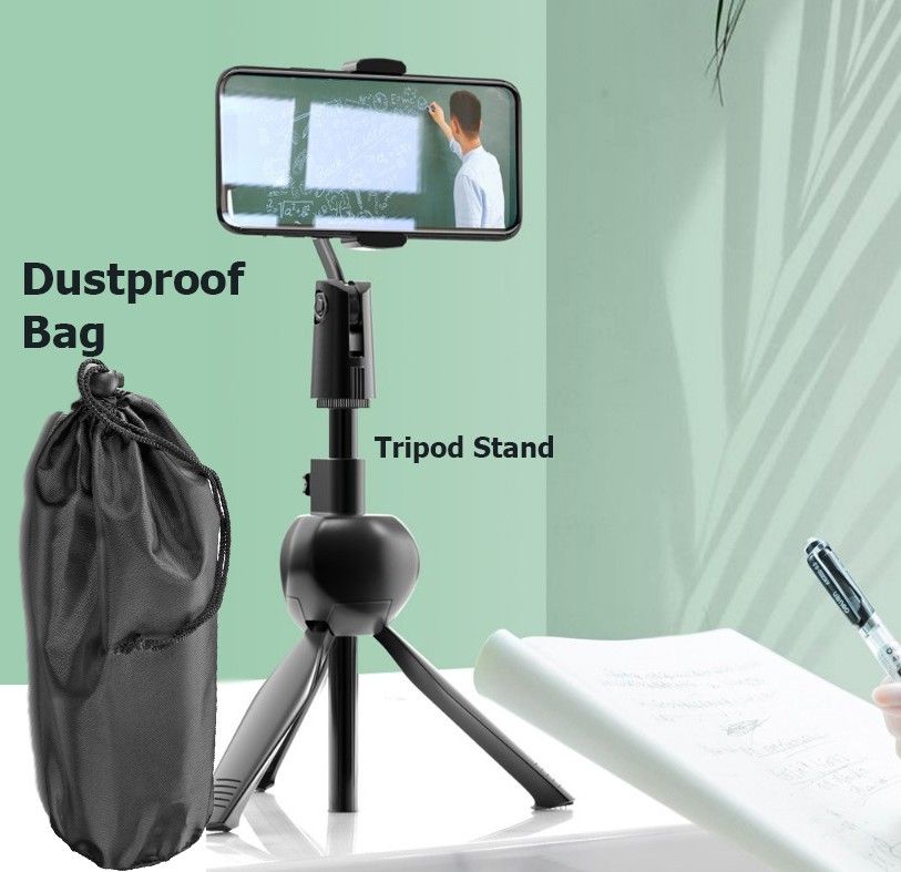 PULTO New Design Arrival Adjustable Phone Selfie Stick Desk Tripod Stand + Dustproof Bag 360 degree adjust tablet video micro mobile cell phone tripod holder stand Adjustable Desktop Microphone Tripod Microphone Stand Holder Support Display Holder Mobile Phone Stand Holders All Smartphone’s Multi-functional for Live Special Design for Streaming, Video Blogs, Online Classes Mobile Holderable Mobile Broadcast Stand Tripod, Monopod, Monopod Kit, Tripod Ball Head, Tripod Clamp, Tripod Bracket, Tripod Kit-image-26