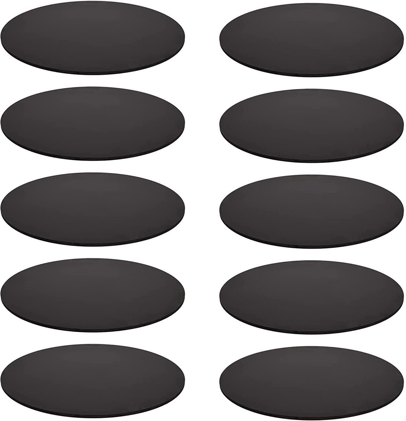 noble foods MDF Round Black Cake Board/Cake Base 8 Inch (Pack Of 10) Wooden Cake Server-picture-0