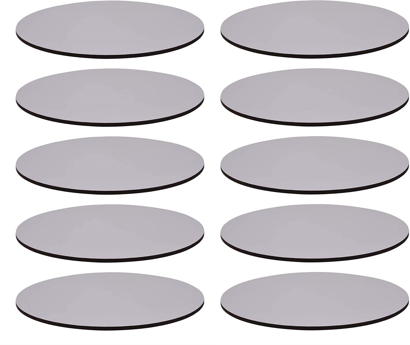 MDF Round White Cake Board/Cake Base 8 Inch (Pack Of 10) Paper Cake Server