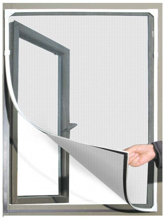 buyagain HDPE - High Density Poly Ethylene Infants Washable Mosquito Net for Window pre Stitched Premium Fiberglass (Size: 5x6 ft white with self Adhesive Hook and Loop Tape Mosquito Net image 1