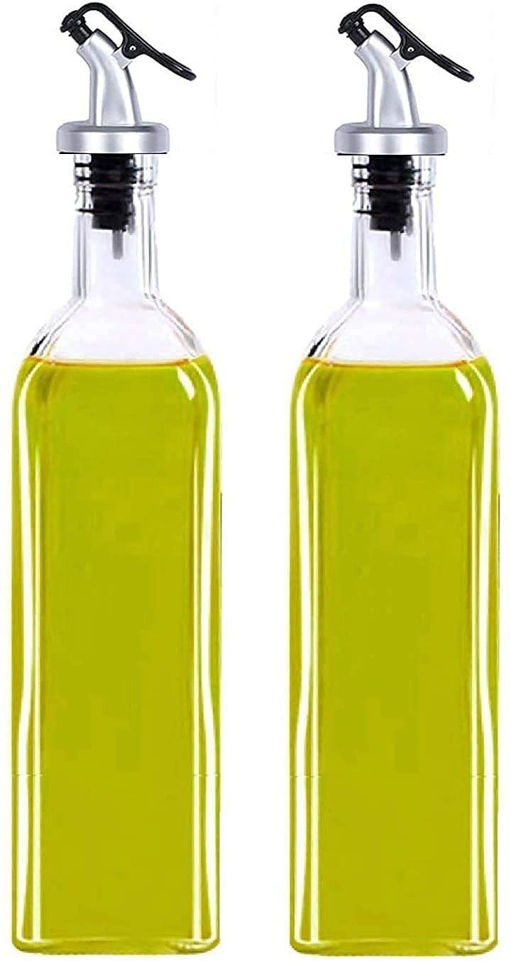500 ml 500ml Olive Oil Vinegar Dispenser Bottle, Kitchen Cooking Lead-Free Glass Cooking Oil and Vinegar Bottle Cooking Oil Dispenser-image-7
