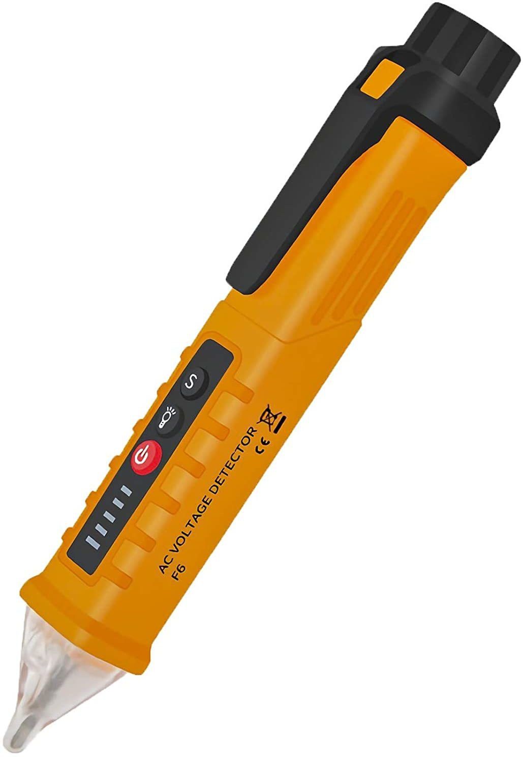 Non-Contact Voltage Tester with LED Flashlight, Buzzer Alarm, AC Voltage Detector Pen, Dual Range, Test Range 12V - 1000V Digital Voltage Tester-image-7