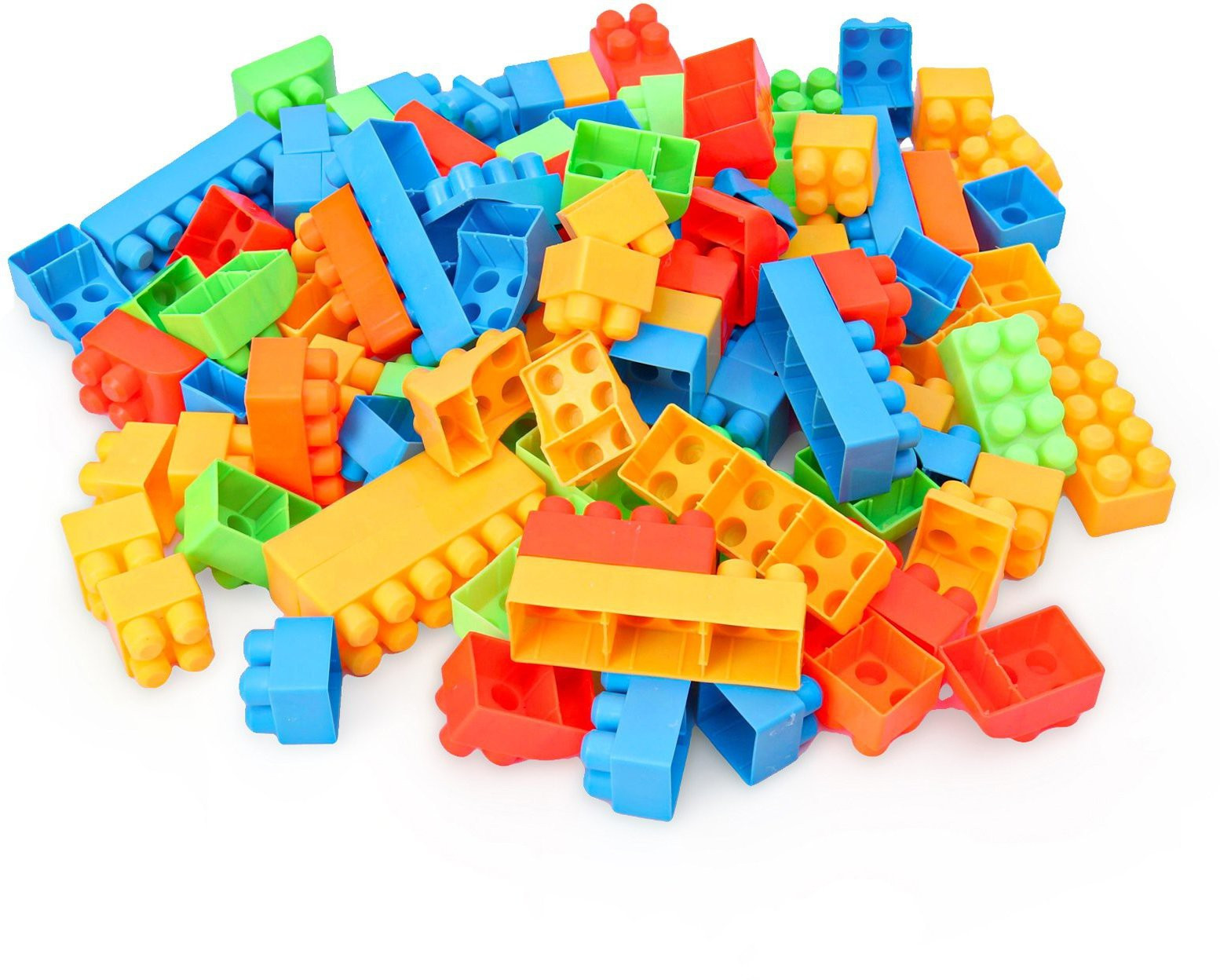 kiddie castle Building Blocks Toys Set Multicolour - 100 Pieces image 1