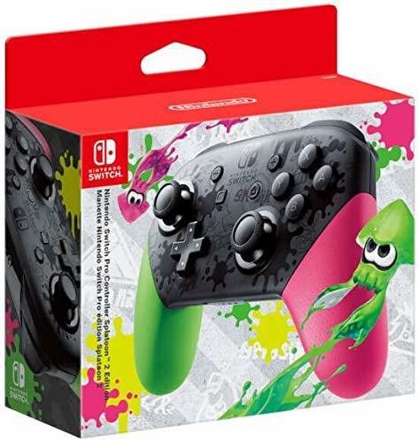 NINTENDO Switch With Neon Red & Neon Blue bundled With Switch Pro Controller Splatoon 2 - Edition 32 GB-image-1