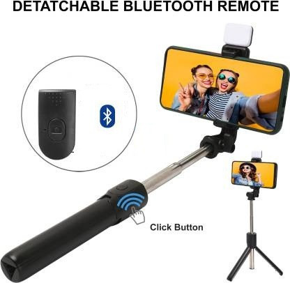 HIFY 3 in 1 multifuncational selfie stick/tripod/monopod/with led light Tripod, Monopod image 1