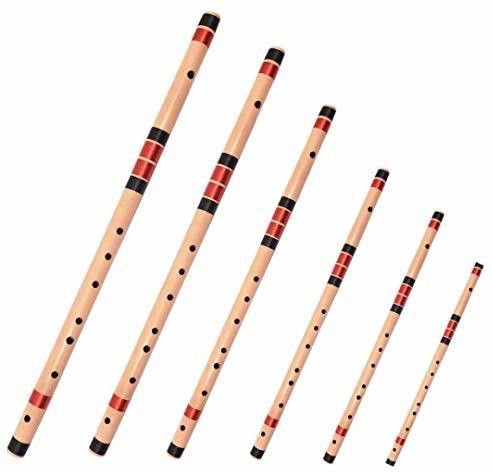 Flutes SET of 6 BASE Premium Bansuri, B,A, G,F,E &D (with Written Manual & Bag) Bamboo Flute-image-18