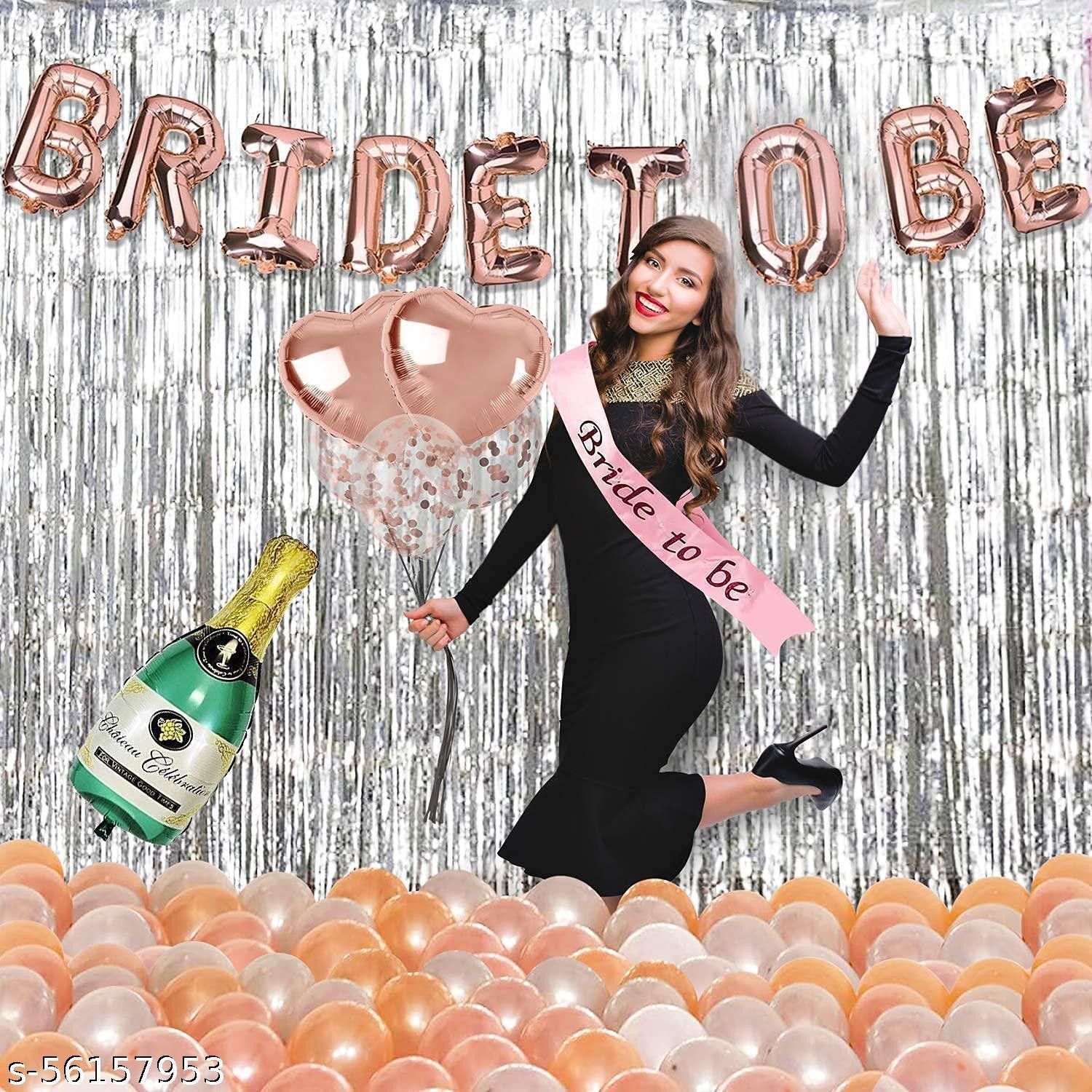 Bride to Be Complete Decoration Combo for Bride Bachelorette Party Decoration Set