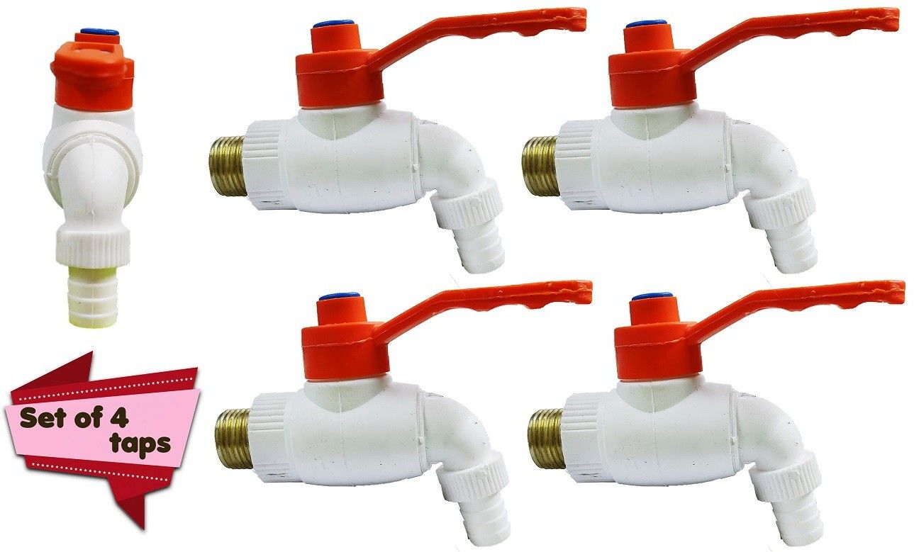 mashki Heavy Duty ½” size Turkey Faucets / Bibcock / Plastic Taps with Brass Coupling / Water Taps for Gardening, Car Wash, Washing Machine & other Household Multi-Purpose Bib Tap Faucet-picture-11