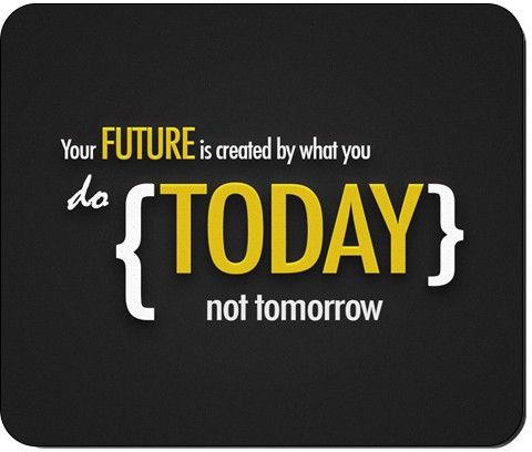 BTP Premium Quality Motivational Printed Your Future Created by What You Do Today Motivational Mousepad-image-14