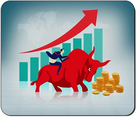 BTP Premium Quality Bull of Stock Market Mouse Pads For Stock Market Traders And Investors Mousepad-image-6
