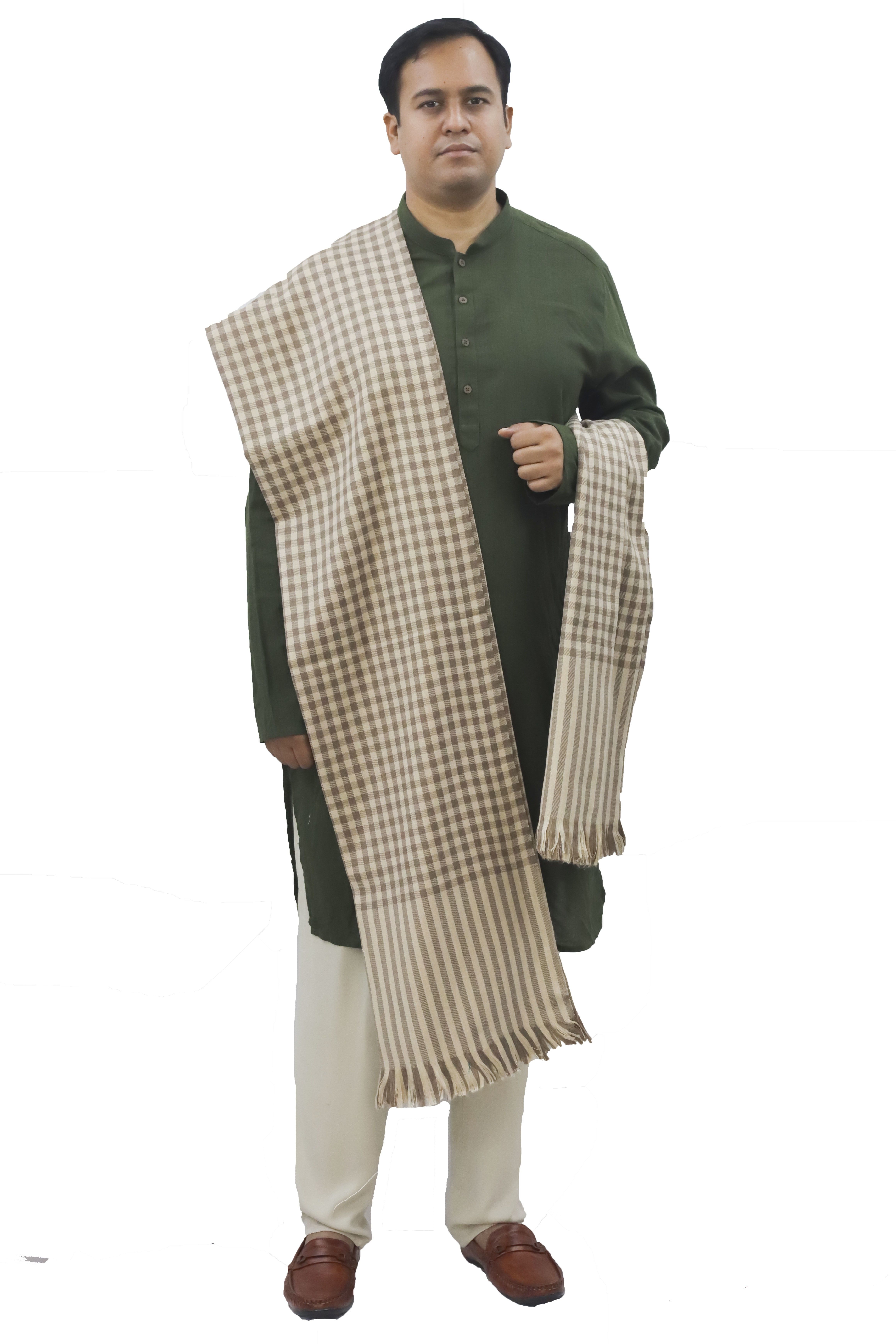 Vrinde Wool Checkered Men Shawl-picture-40