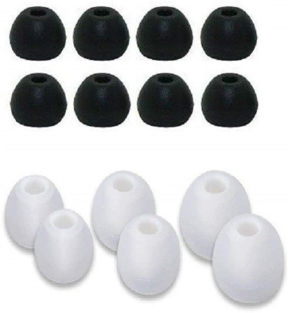 THE DARK NIGHT KAM 14Pcs (7Pair) Black Earbuds Silicone Rubber Earbuds... In The Ear Headphone Cushion-image-45