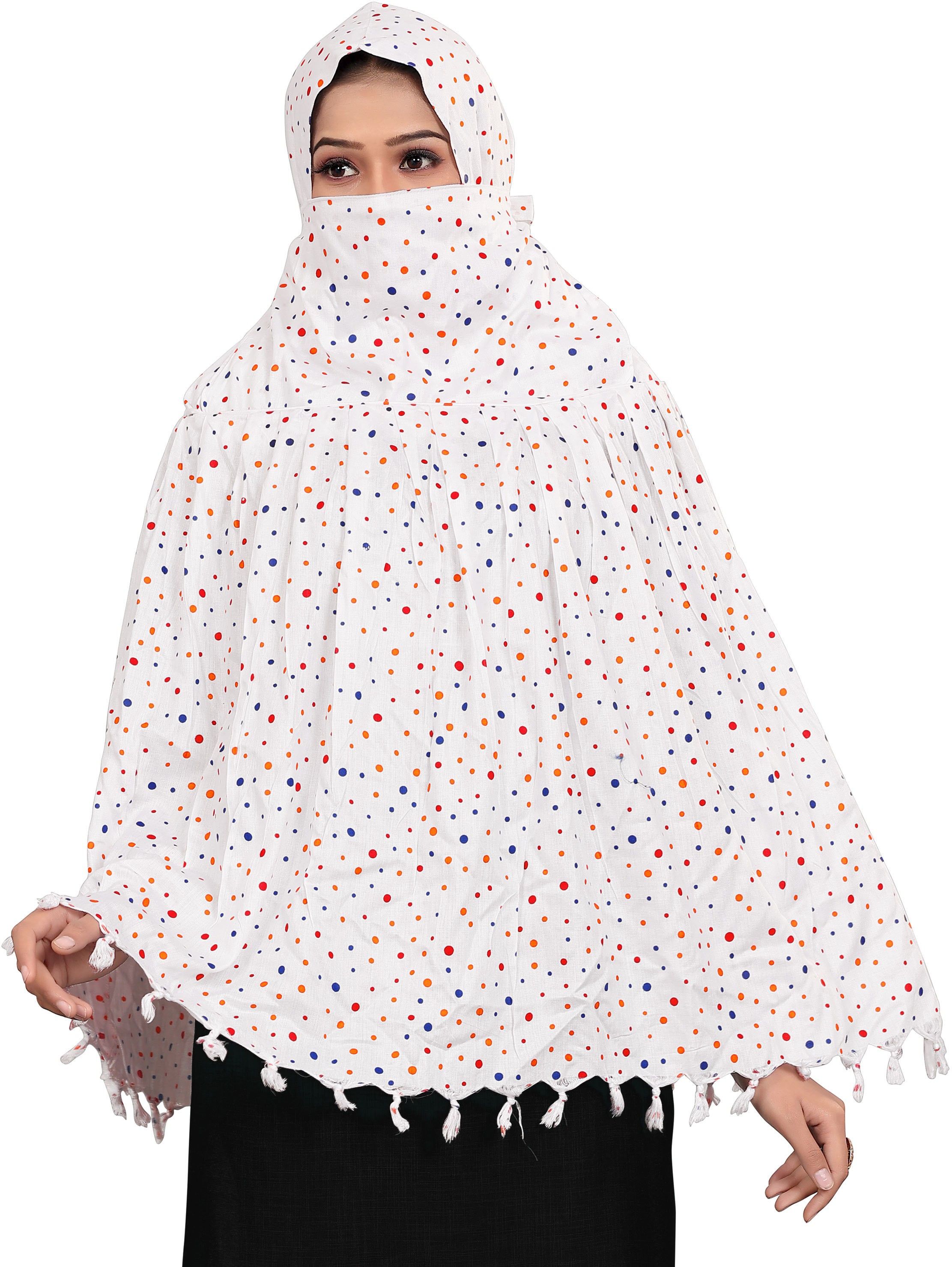 Printed Cotton Rayon Blend Women White Scarf-image-35