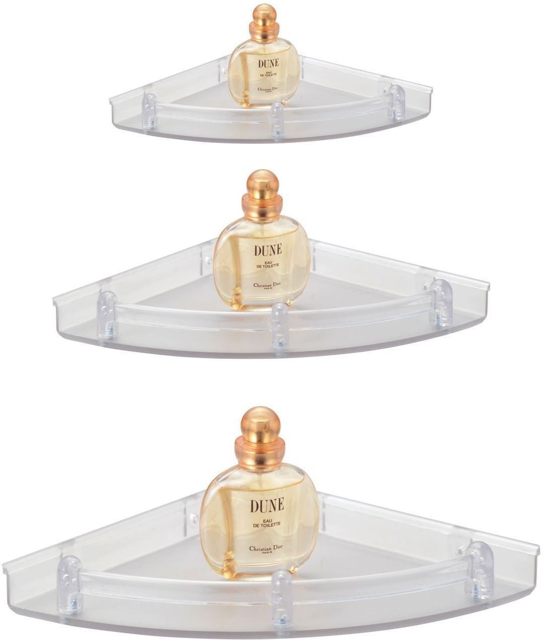 Corner Shelf Set 3 Pcs (Neo) Plastic Wall Shelf-image-40