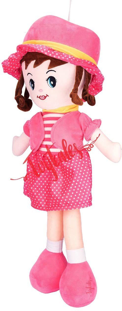 Polyester Winky Doll 100 cm Super Soft Stuffed Doll for Baby Girls, Washable Cuddly Soft Plush Toy, Helps to Learn Role Play - 100cm- 100 cm