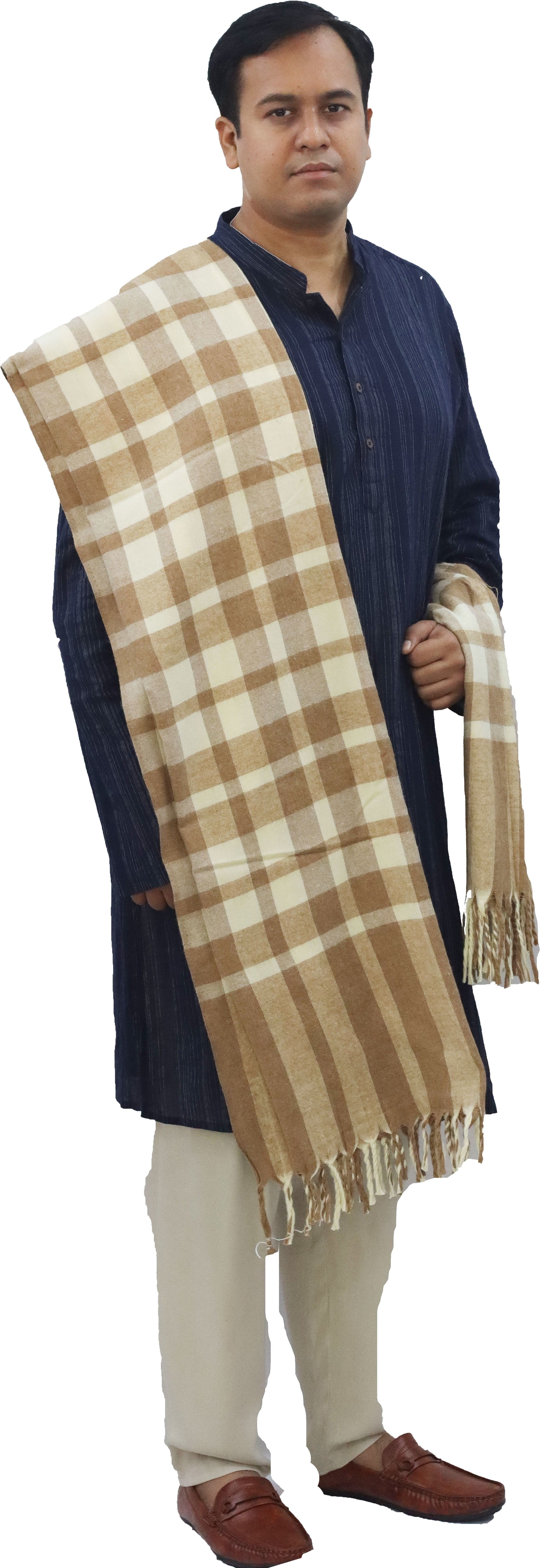 Vrinde Wool Checkered Men Shawl-picture-33