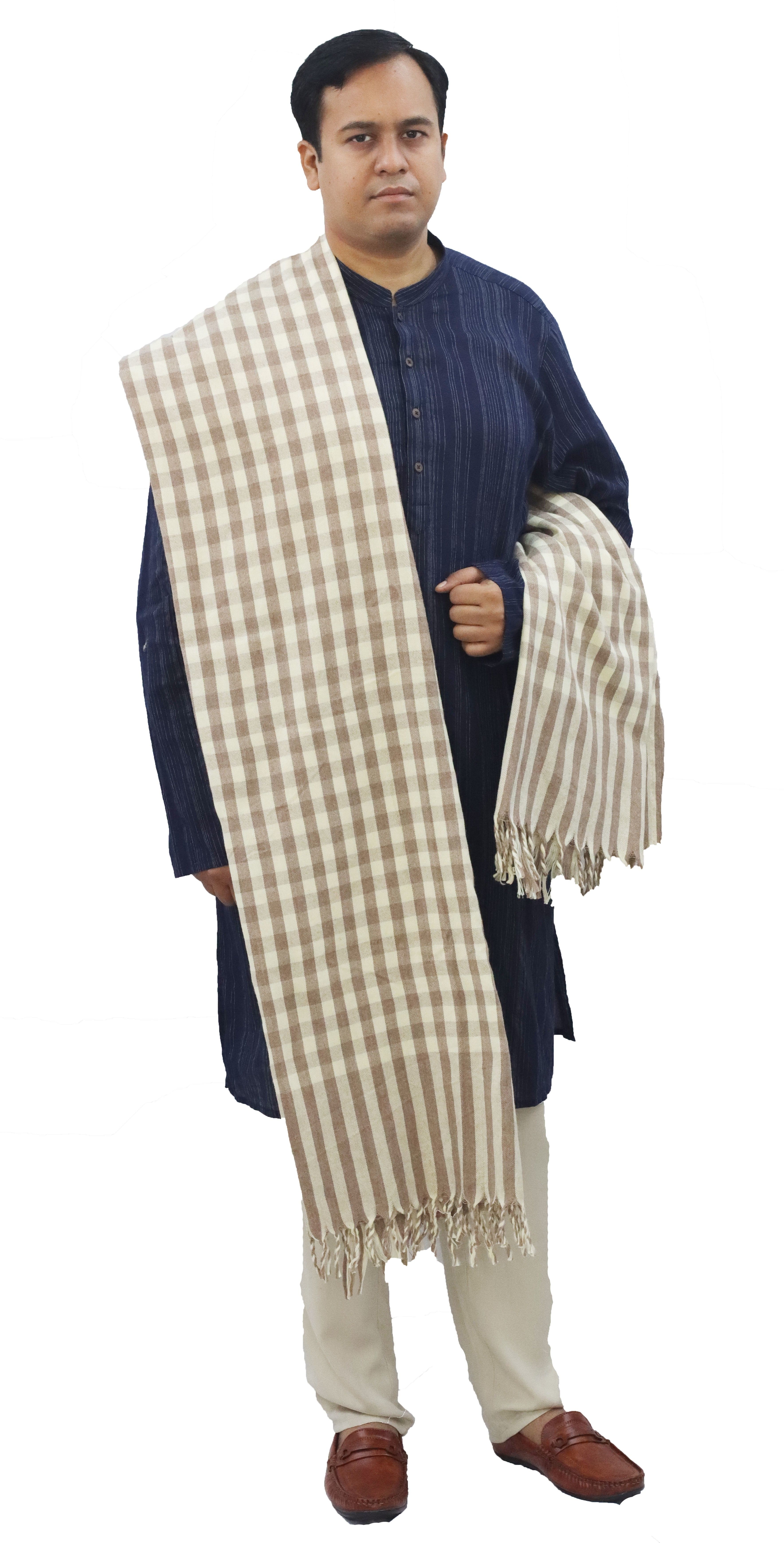 Vrinde Wool Checkered Men Shawl-picture-41