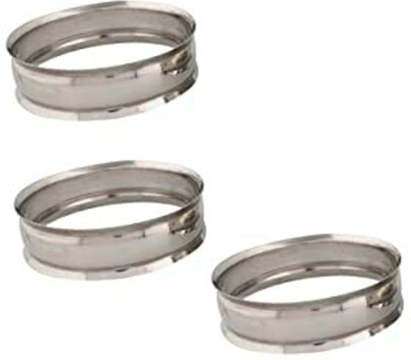 Stainless Steel Round Stand - Heavy - Hot Pot Stand - Set of 3 Pieces Steel Trivet