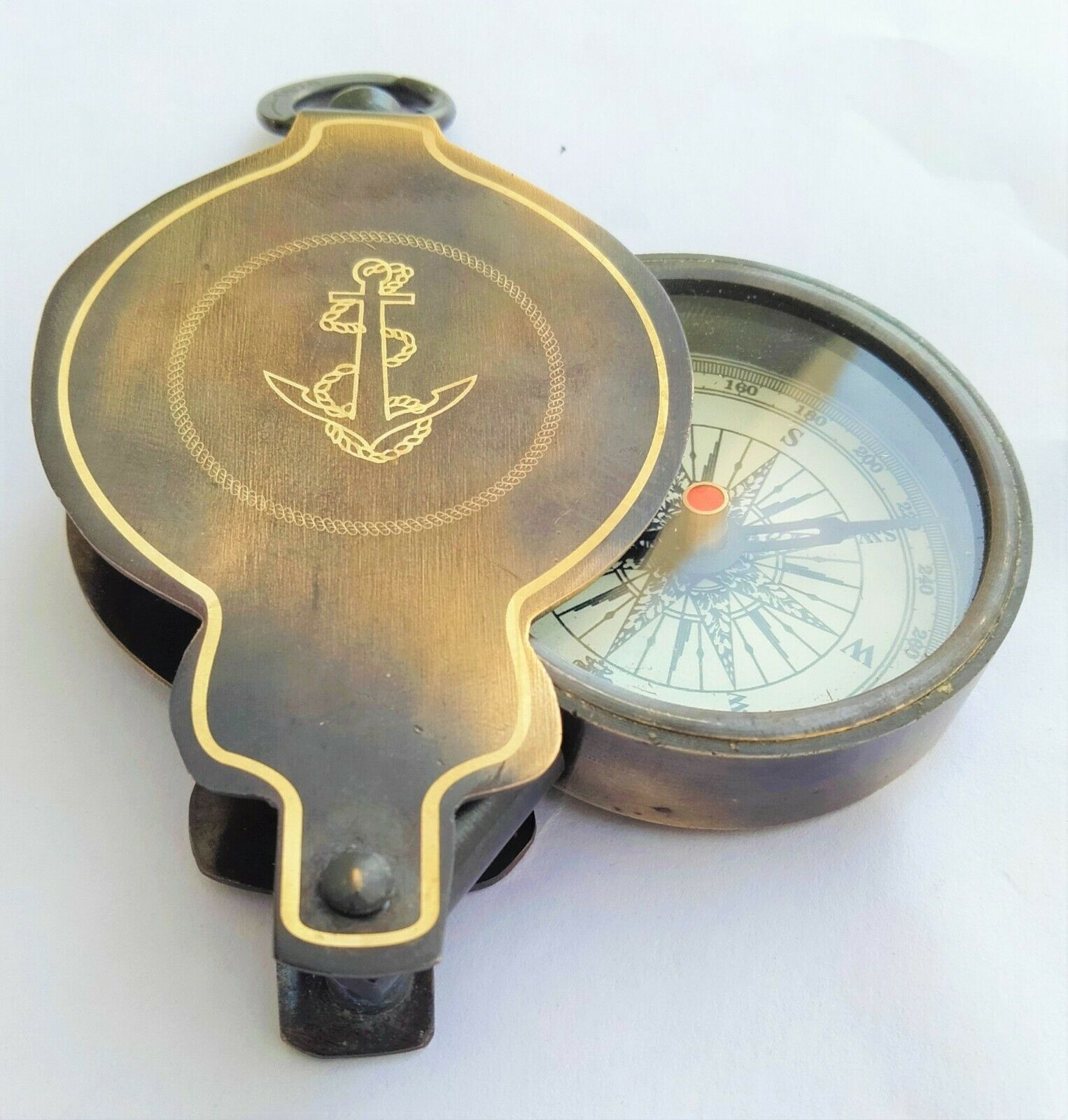 Brass Flip Out compass nautical style vintage sport compass Compass-image-11