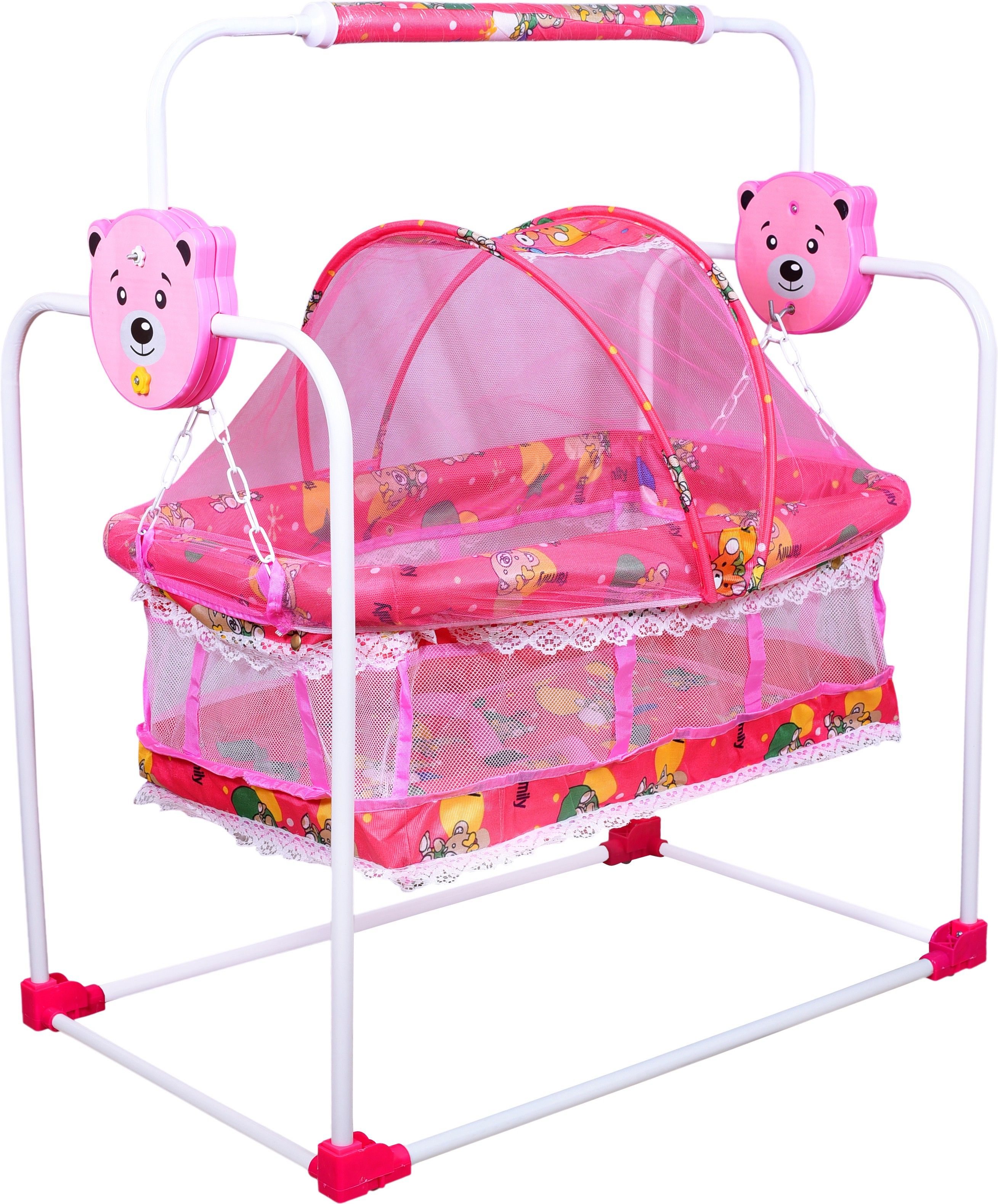 Premium New Born Baby Cradle with Mosquito Net Bassinet