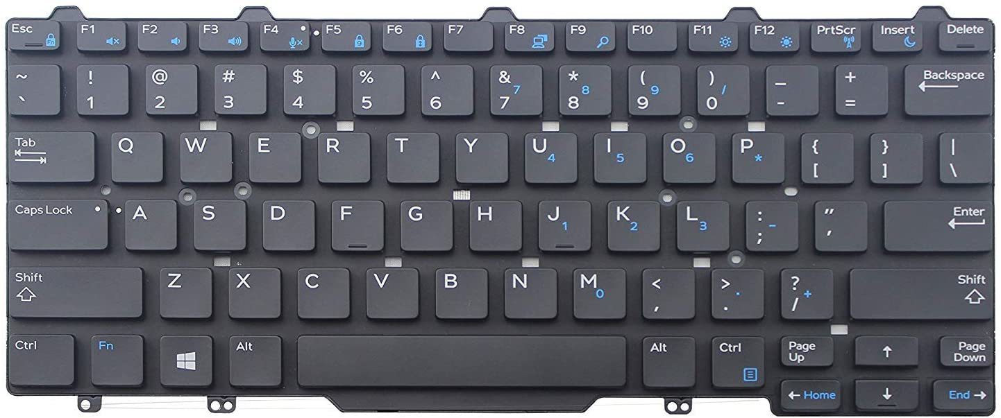 TechSonic Compatible With-3340 E5450 E7450 DPN 94F68 094F68 Laptop Keyboard Replacement Key image 1