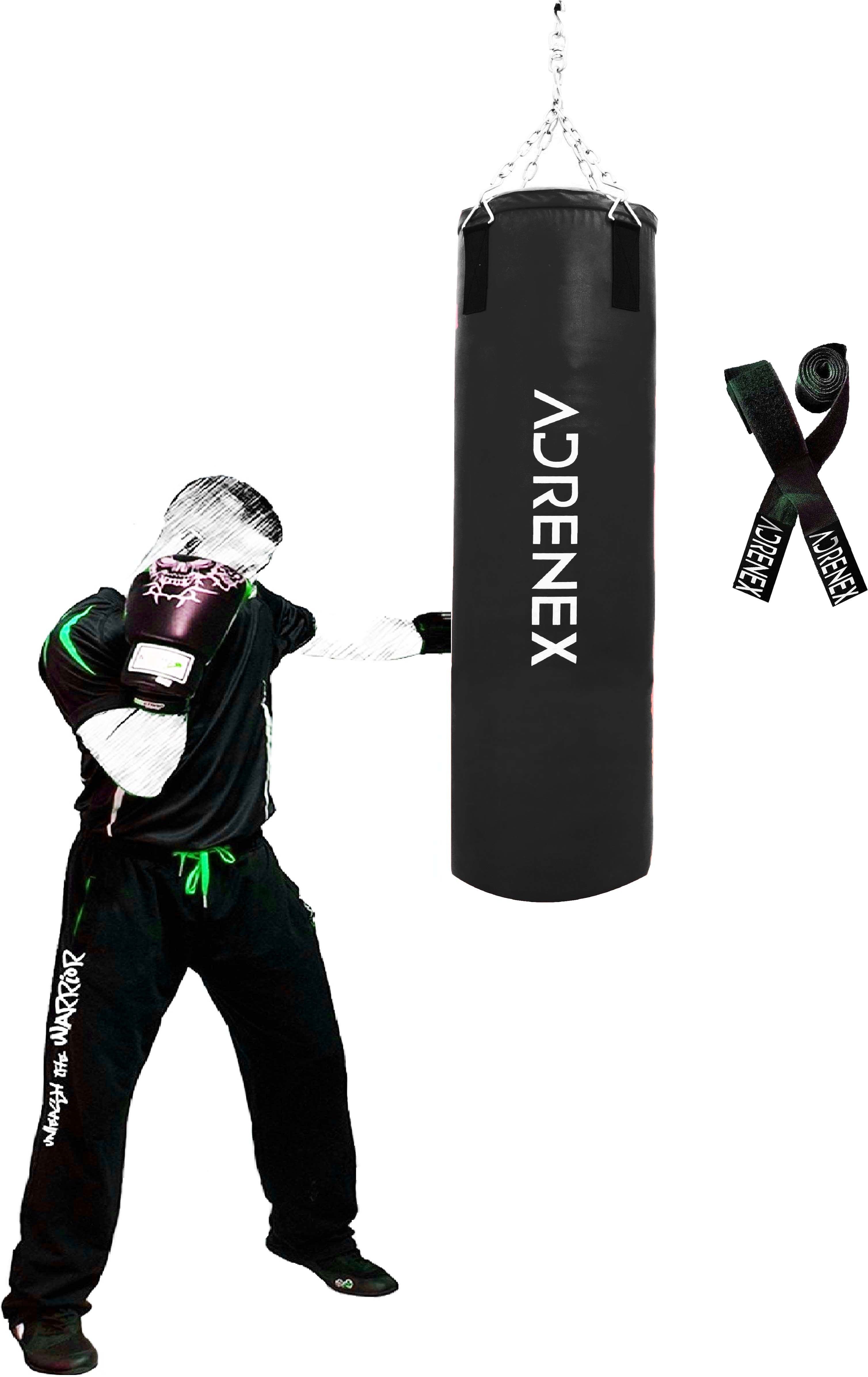 Unfilled Punching Bag 2 FEET Boxing MMA Training Kickboxing Muay Thai Hanging Bag