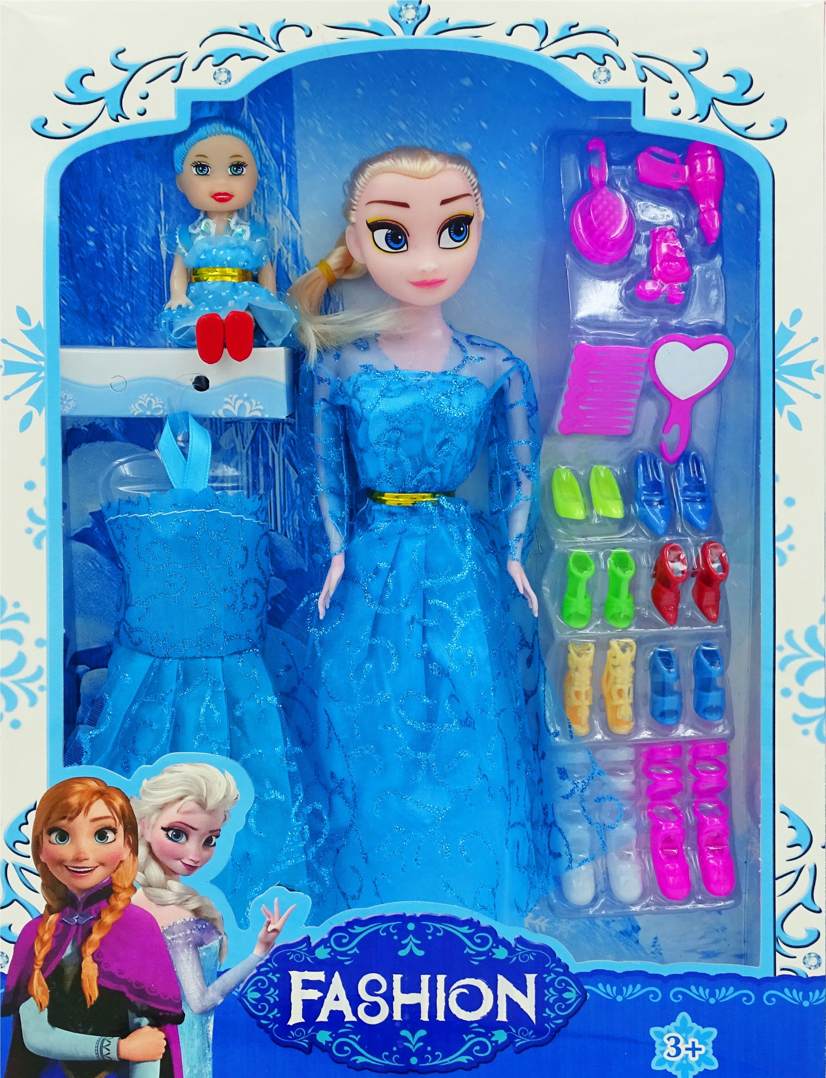 sweet fashion elsa doll with shoes