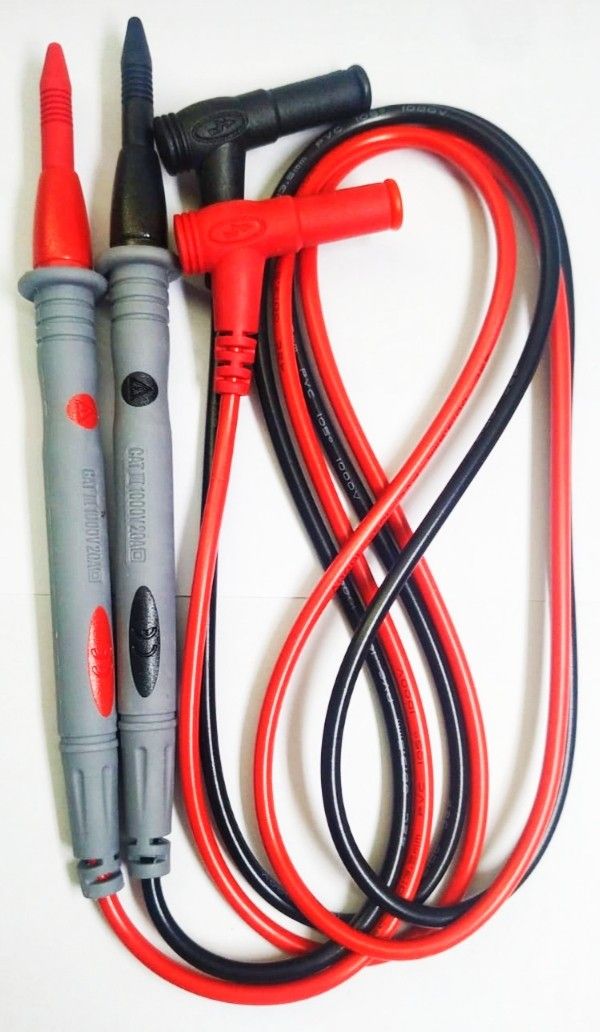 Multimeter Cord Probe Set Test Cable Pair 10 A Sharp Lead Needle Set Universal Digital Multi Meter Detector Lead Wire Probes Digital Multimeter Digital Multimeter (Multicolor 2000 Counts) Flat BottomHomogenizer Probe