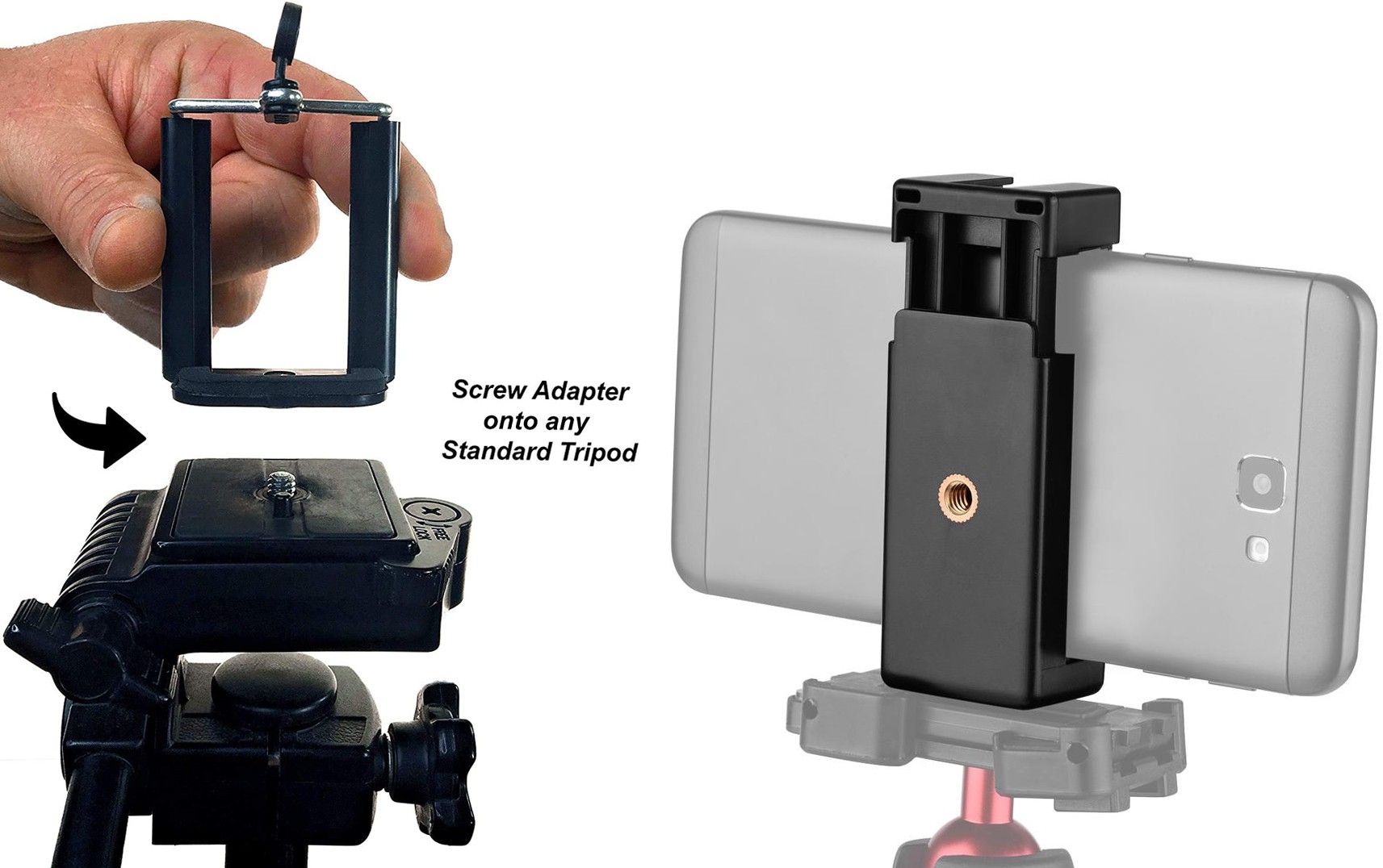 POZUB 2 Hole Mobile Clip Mount +Monopod Holder Clip for Universal Mobile Camera Holder and Tripod Mount Holder Clip/Mount Adapter/Adjustable Clamp and 360 Degree mobile clip, Mobile Phone, Smartphone’s, Selfie Stick & All Types of Tripods mobile holding clip Tripod, Monopod Kit, Monopod, Tripod Kit, Tripod Bracket, Tripod Clamp-image-36