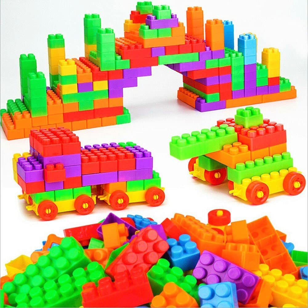 70+Pc Colorful Plastic Smart Puzzle Intelligent Building Blocks Toy Set for Kids-image-36