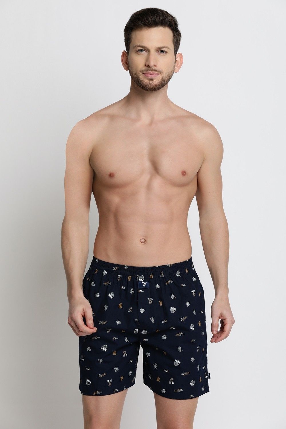 van heusen Men Navy Printed Elasticized Waistband Printed Boxer Shorts Printed Men Boxer-picture-15