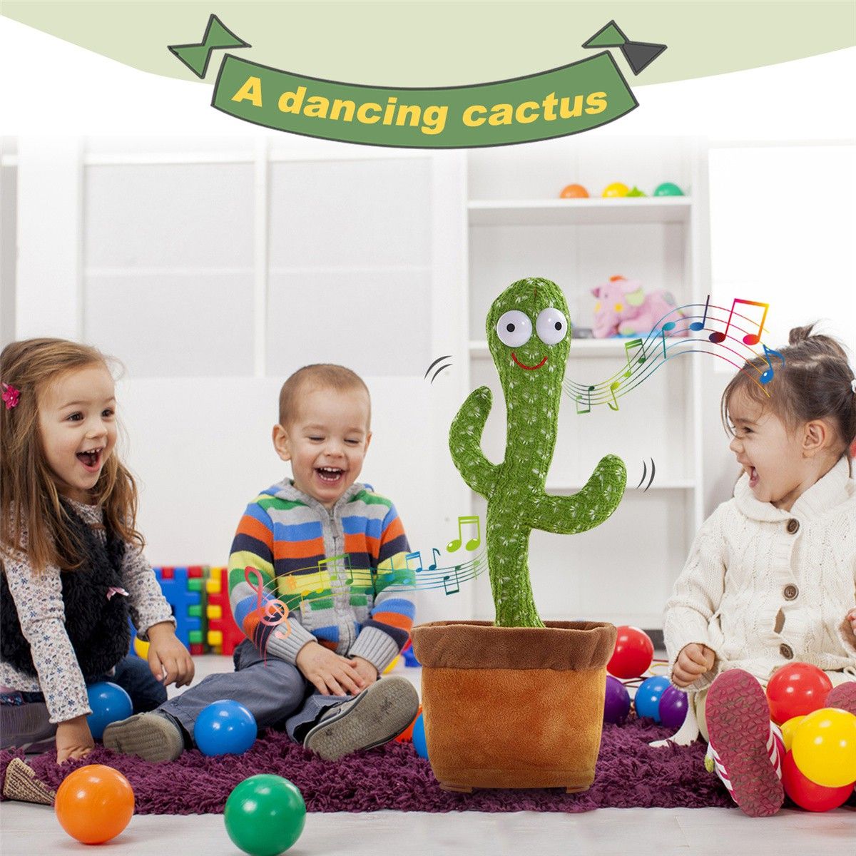 haulsale Dancing Cactus Plush Toys Sing,Dance and Record Electronic Toy625-picture-19