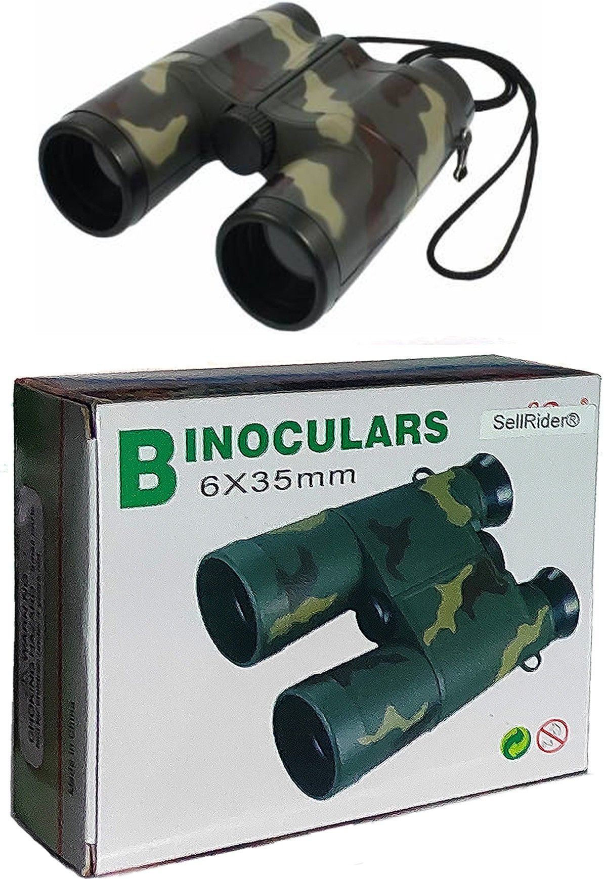 SellRider inoculars for Kids Long Distance Bird Watching 6X35 Compact High Resolution Shockproof Binoculars Best Gifts for Girl Baby Toys for Girls Boys Kids--Green Binoculars Binoculars-picture-11