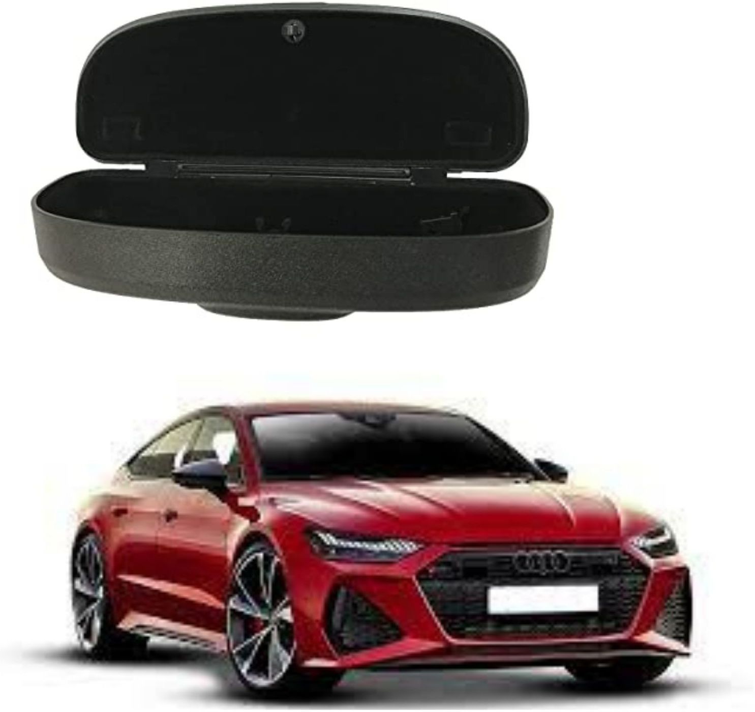 oshotto Car Visor Sunglass Case Holder For Kia Carnival AUDI A7 Black Car Sunglass Clip Holder-picture-17