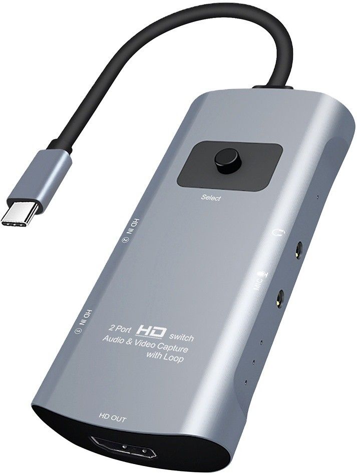 Etzin Type-C Video Capture Switcher with Loop HD(EPL-809HVC) 32 inch Blu-ray Player