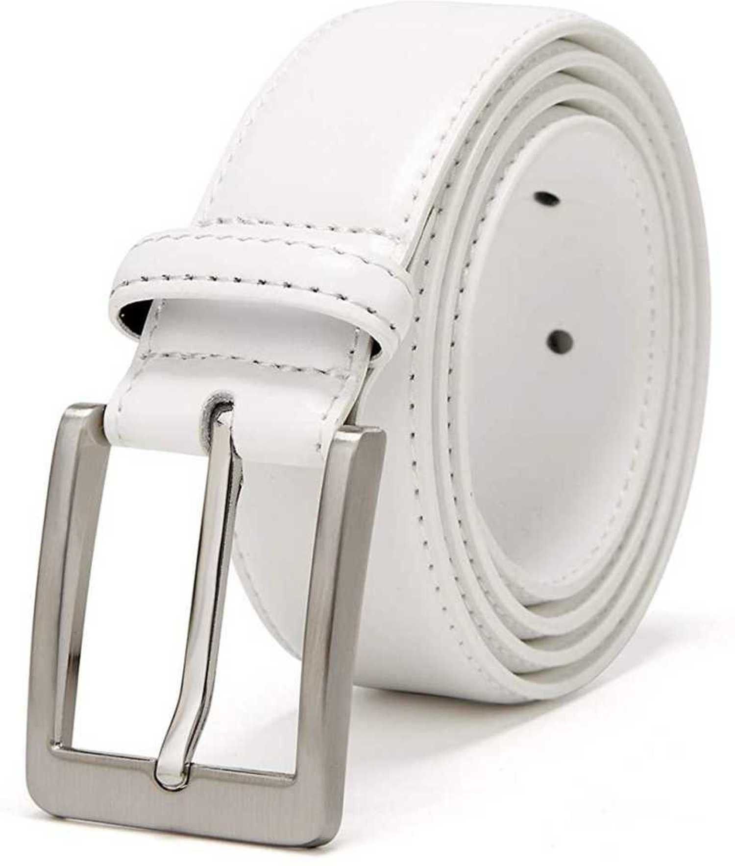 kaezri Men Casual White Artificial Leather Belt-picture-40