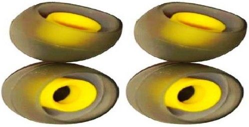 BUMTECH PSilicone Rubber Earbuds for Realme Buds | Earbuds Cover for Realme Buds 2 | (M) Size In The Ear Headphone Cushion Pack of 4pcs yellow In The Ear Headphone Cushion-image-25