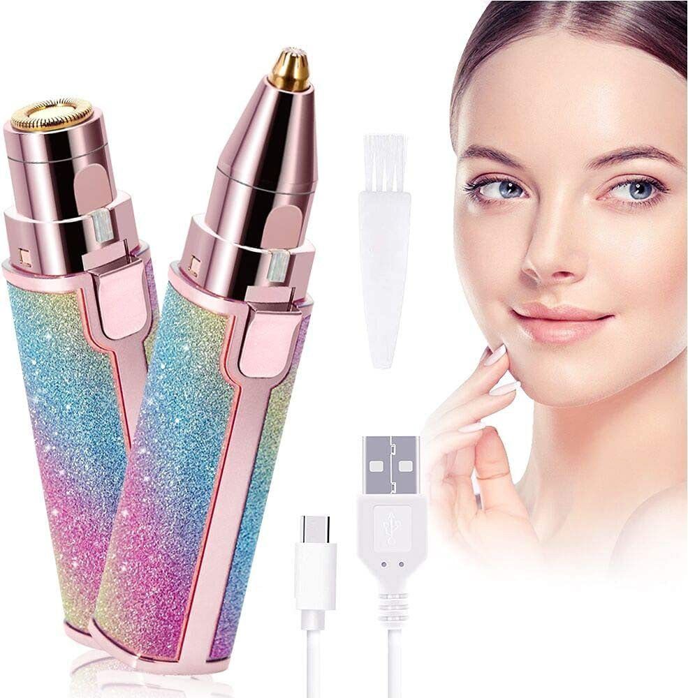 Rechargeable Portable Facial Hair Remover for Women Face Upper Mustache Lip Chin Runtime: 45 min Trimmer for Men & Women-image-40