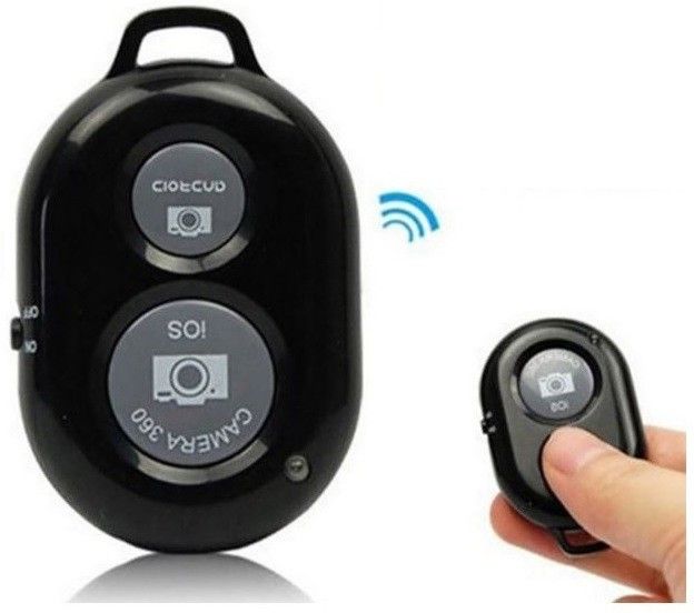 Viraan Bluetooth Remote Controller Shutter Button for Selfie stick Compatible with All Devices Camera Remote Control ( REMOTE ) ( PACK OF 2 )Camera Remote Control-image-33
